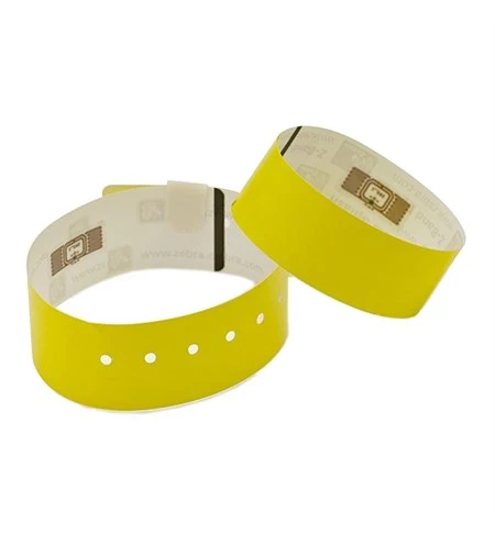 Zebra Yellow 35 x 299 mm, Polyprop Wristbands